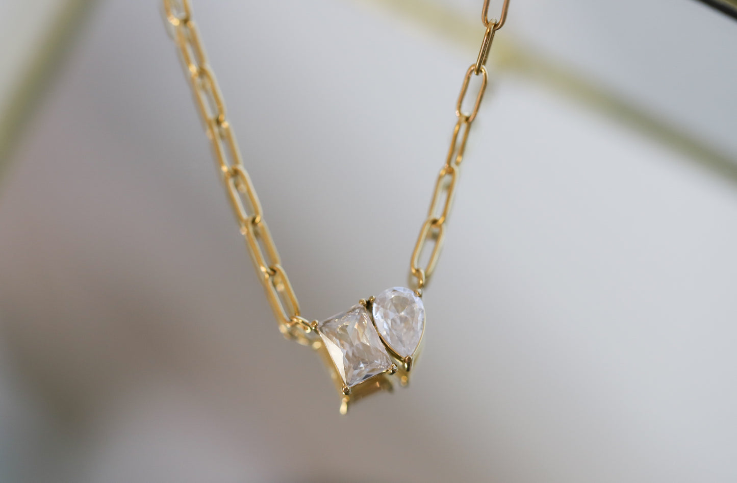 Twin Gem Necklace