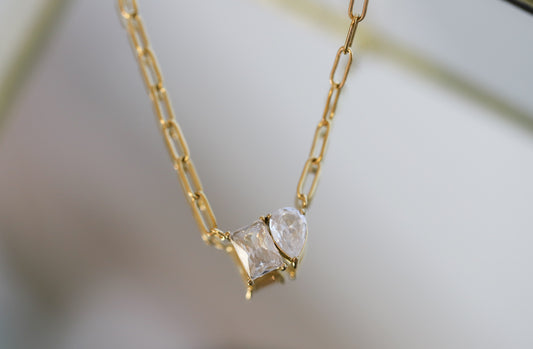 Twin Gem Necklace